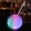 LED 20 Oz. Tumbler Ball Cup With Straw