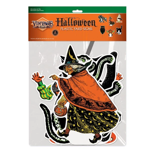 Vintage Halloween Yard Stakes 1 Vintage Halloween Yard Stakes