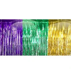 Mardi Gras Metallic Fringe Decoration