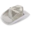 LED White Sequin Cowboy Hat