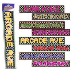 80's Street Signs Cutouts