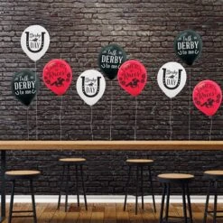 Derby Day 12" Latex Balloons