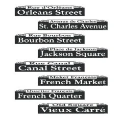 Mardi Gras Street Signs Cutouts
