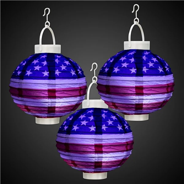 Patriotic Light-Up Lanterns 1 Patriotic Light-Up Lanterns