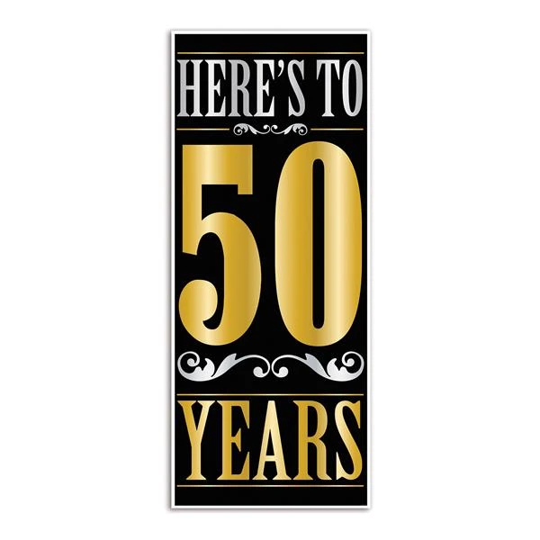 Here's To 50 Years Door Cover