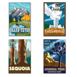 Travel America National Parks Posters