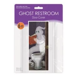 Ghost Bathroom Door Cover