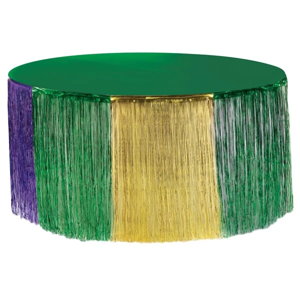 Mardi Gras Metallic Fringe Decoration 2 Mardi Gras Metallic Fringe Decoration - Image 2