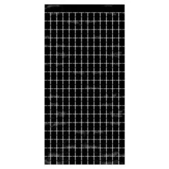 Black Metallic Squares Curtain