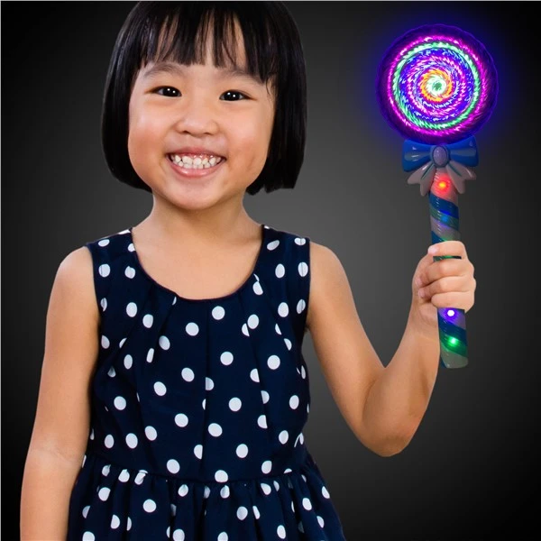 LED Blue Lollipop Wand 1 LED Blue Lollipop Wand