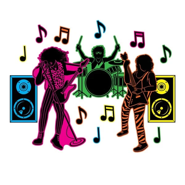 80's Hair Band Silhouettes 1 80's Hair Band Silhouettes