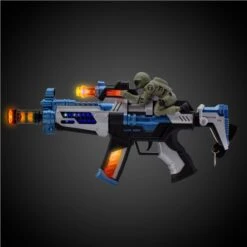 Toy Machine Gun With Military Figure