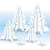 3D Clear Winter Pine Trees Centerpiece
