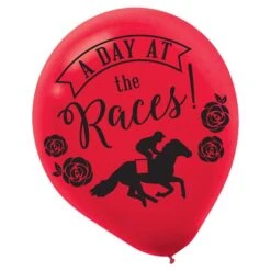 Derby Day 12" Latex Balloons -Led Shop 3876afe5 dea1 4ef2 9e60 9bf8ab8cc3f8bal1122050un kentucky derby balloons red