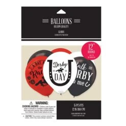 Derby Day 12" Latex Balloons -Led Shop 38cc4593 a040 4a51 a414 a1d2bf5fe9f2bal1122050un kentucky derby balloons pckg