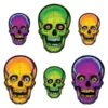 Halloween Glow Skull Cutouts