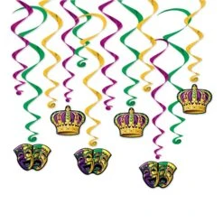 Mardi Gras Whirl Decorations