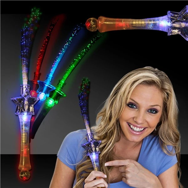 LED Fiber Optic Star Wands 2 LED Fiber Optic Star Wands - Image 2