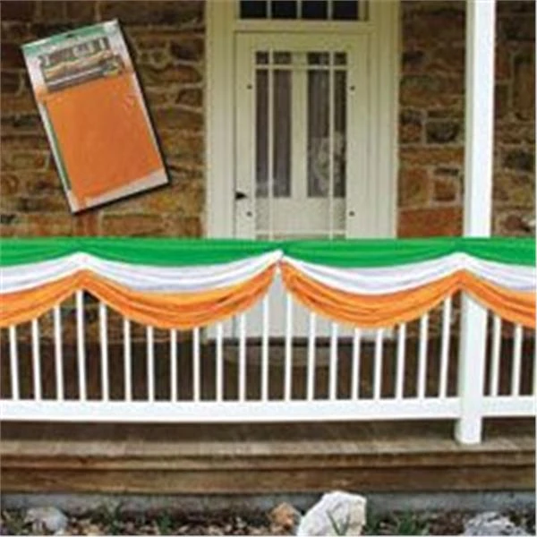 Irish Flag Satin Bunting Decoration 2 Irish Flag Satin Bunting Decoration - Image 2