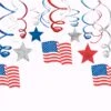Patriotic Swirls Hanging Decorations