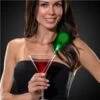 LED Green Circle Cocktail Stirrers
