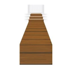 Wooden Plank Floor Runner