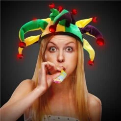 LED Mardi Gras Jester Hat -Led Shop 5dddc149 a040 4ab1 87e4 78c7a6b454dehat043ea led mardi gras jester hat model 2017