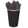 Black 18 Oz. Plastic Cups