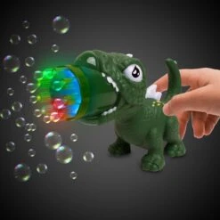 LED Dinosaur Bubble Blaster -Led Shop 622c9068 f3f7 4108 aef7 24eb04cea95cbub082ea green light up dinosaur bubble blaster hand 2022