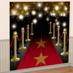 Red Carpet Wall Decorating Kit