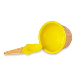 Yellow Ice Cream Bowl & Spoon Sets