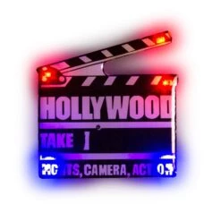 LED Hollywood Clapboard Blinkies -Led Shop 7610c407 d270 4a83 9866 3b3f1379ecbdbli628dz led hollywood clapboard blinkies light on white bg 2020