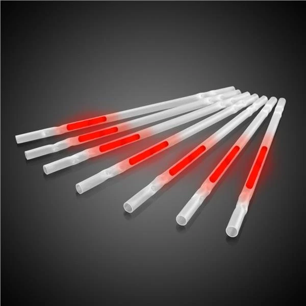 Red 9" Glow Motion Straws 1 Red 9" Glow Motion Straws