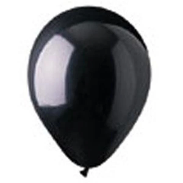 Black Latex 12" Balloons 1 Black Latex 12" Balloons