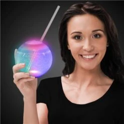 LED 20 Oz. Tumbler Ball Cup With Straw -Led Shop 7857f45f 7f8b 46ce 91d1 692c70b0f299lit859ea led 20oz tumbler ball cup w straw model 2019