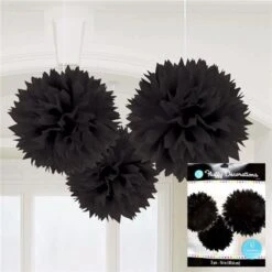Black Fluffy Decorations