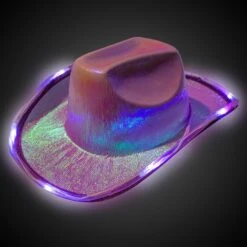 LED Purple Iridescent Cowboy Hat -Led Shop 874a9380 dcfe 4e45 80af 84969e4cda1ehat557ea led iridescent cowboy hat light on 2022