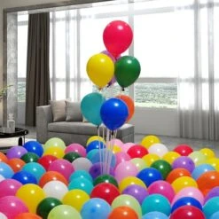 Assorted Color Latex 12" Balloons -Led Shop 888aeaf5 8f11 435b b3b6 437952f5cf4bbal91210010bg assorted color latex 12 inch balloons room 01