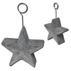 Silver Star Balloon Weight