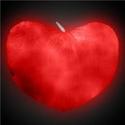 LED Heart Pillow -Led Shop 8c4aa54d 5c89 4377 bc7d 79aeb72948f4lit1252ea led multicolor heart pillow red light on 2020
