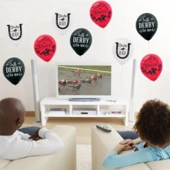 Derby Day 12" Latex Balloons -Led Shop 941bee09 0ae7 4afc b1a2 ceeb8deff3febal1122050un kentucky derby balloons tv
