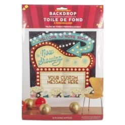 Movie Night Scene Setter Backdrop Kit -Led Shop 94a60f63 c88b 42e8 842f 4ffc6d92109edec671317ea movie night backdrop pckg