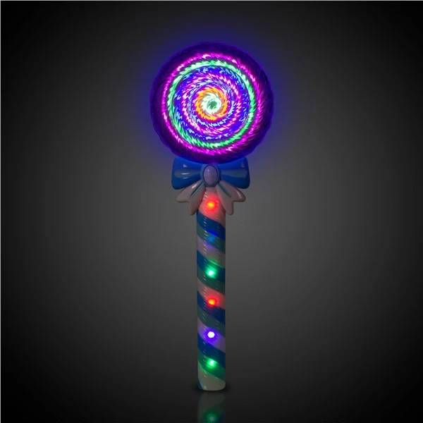 LED Blue Lollipop Wand 2 LED Blue Lollipop Wand - Image 2