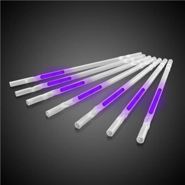 Purple 9" Glow Motion Straws 2 Purple 9" Glow Motion Straws - Image 2