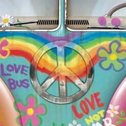 Hippie Bus Photo Prop