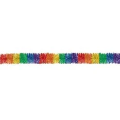 Rainbow Tinsel Garland