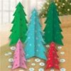 Slotted Colorful Paper Trees