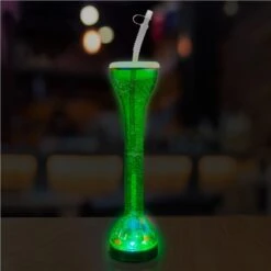 LED Green Flashing 17 Oz. Yard Glass -Led Shop 9a441405 9617 4e00 9f73 5940c9cadff2lit1064ea green led drinking bottle with straw bar 2019