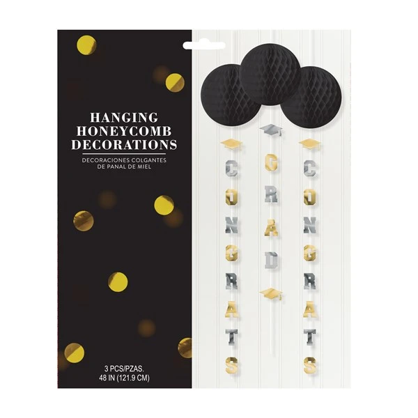 Congrats Grad Honeycomb Danglers 2 Congrats Grad Honeycomb Danglers - Image 2