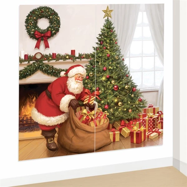 Vintage Santa Scene Setter 1 Vintage Santa Scene Setter